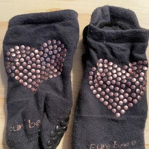 Pure Barre studded heart socks